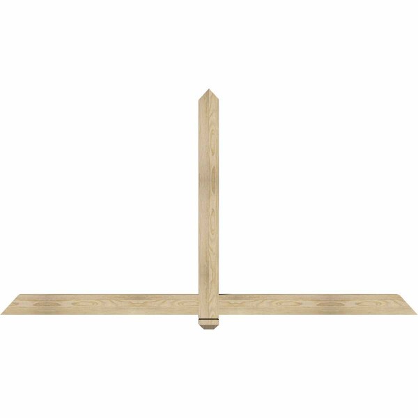 Ekena Millwork Eugene Rough Sawn Timber Gable Bracket, Douglas Fir, 84"W x 45"H x 4"D x 4"F, 13/12 Pitch GBW084X45X0404EUG00RDF - main